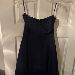 Mid-length Navy Blue Dress